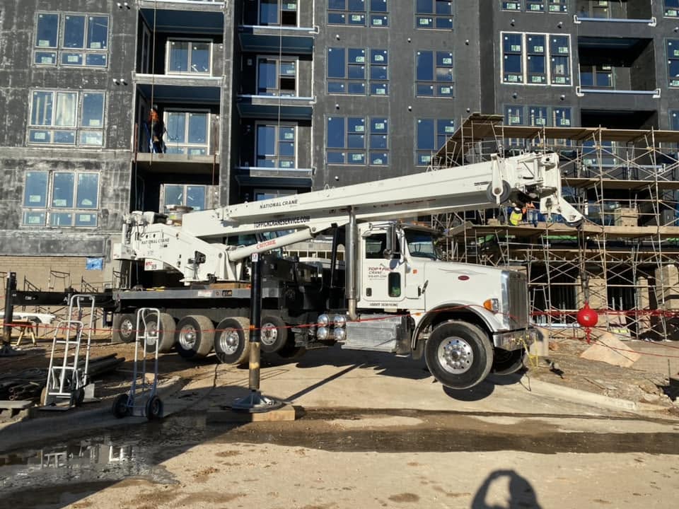 apartment complex construction with a crane 4