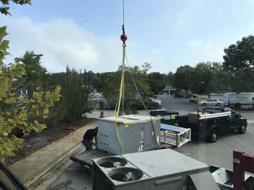 Insured Crane Services in Wake Forest NC - HVAC Crane Services 2